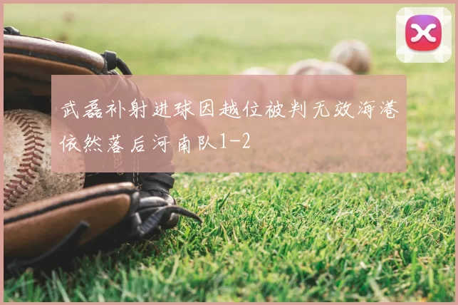 武磊补射进球因越位被判无效海港依然落后河南队1-2